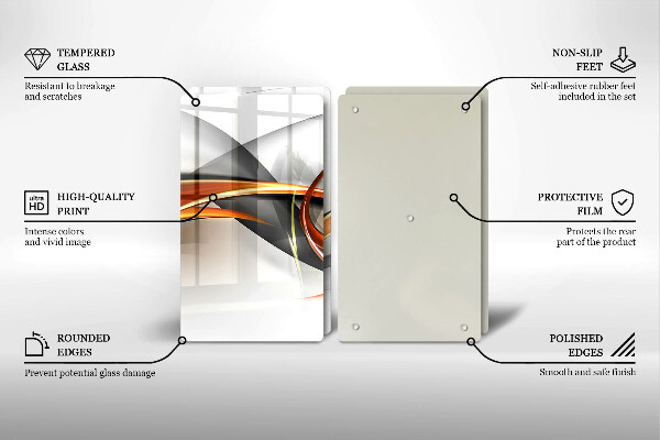 Osłona ściany przy kuchence gazowej Nowoczesne kształty