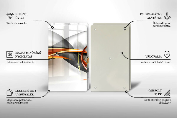 Osłona ściany przy kuchence gazowej Nowoczesne kształty