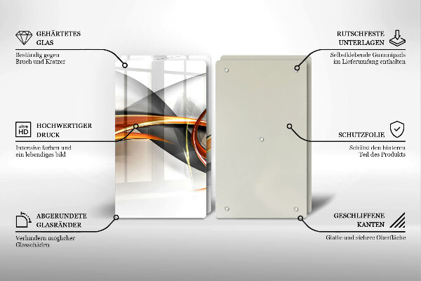Osłona ściany przy kuchence gazowej Nowoczesne kształty