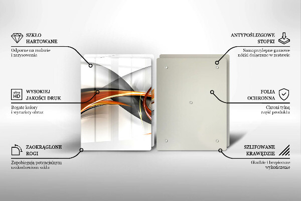Osłona ściany przy kuchence gazowej Nowoczesne kształty