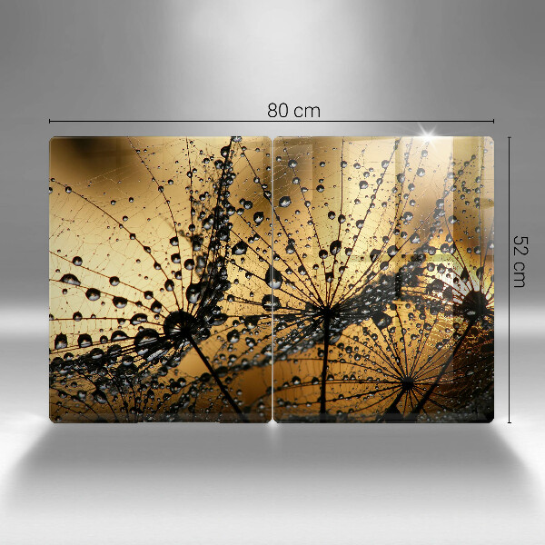 Osłona ściany przy kuchence gazowej Rosa i dmuchawce