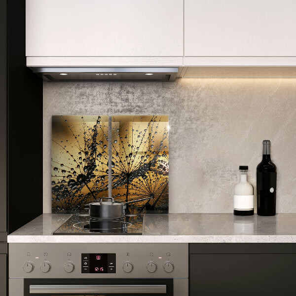 Osłona ściany przy kuchence gazowej Rosa i dmuchawce