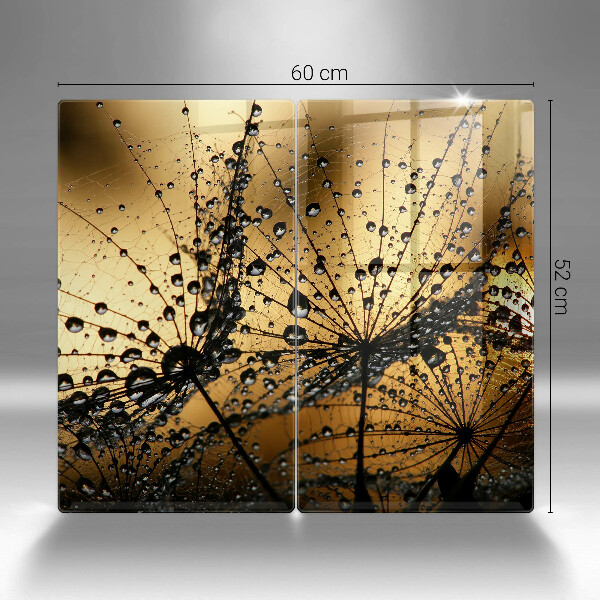 Osłona ściany przy kuchence gazowej Rosa i dmuchawce