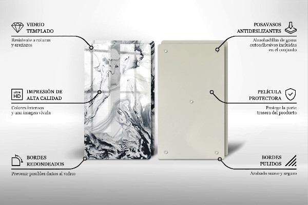 Osłona ściany przy kuchence gazowej Abstrakcja tusz