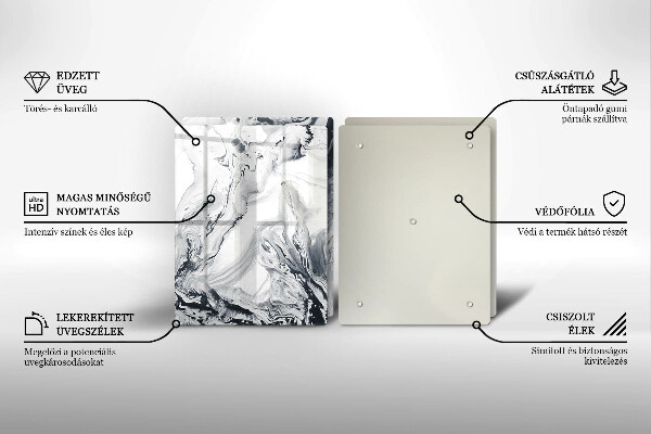 Osłona ściany przy kuchence gazowej Abstrakcja tusz