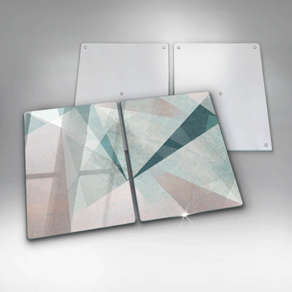 Osłona ściany przy kuchence gazowej Ostra abstrakcja