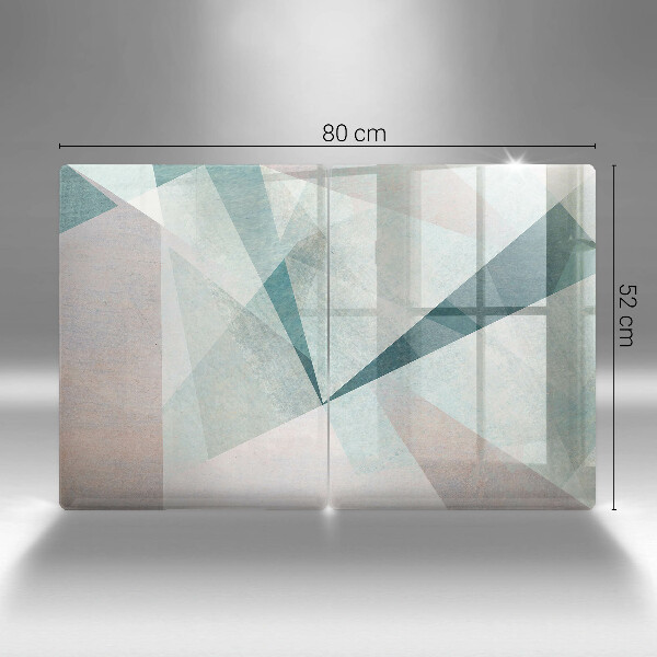 Osłona ściany przy kuchence gazowej Ostra abstrakcja