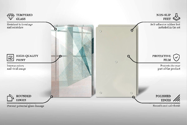 Osłona ściany przy kuchence gazowej Ostra abstrakcja