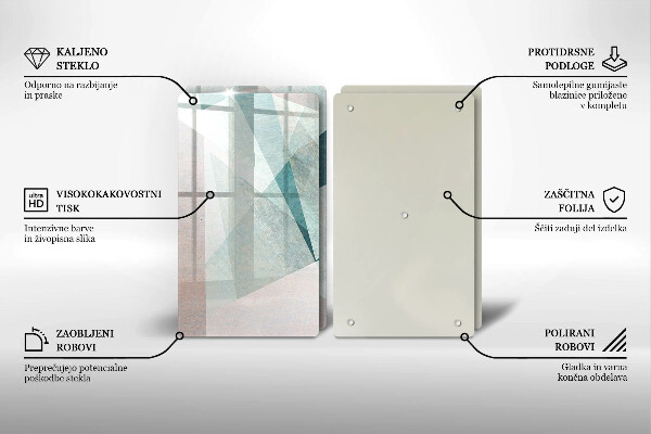 Osłona ściany przy kuchence gazowej Ostra abstrakcja