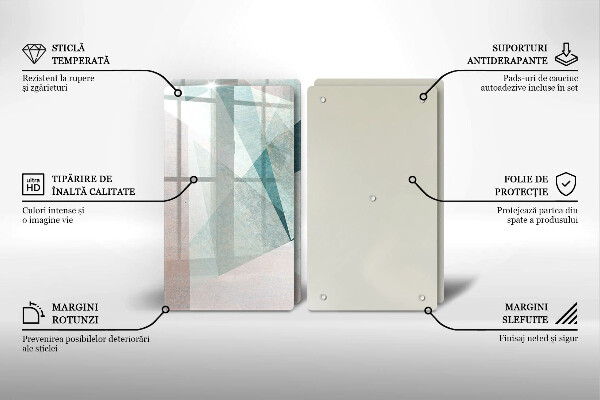 Osłona ściany przy kuchence gazowej Ostra abstrakcja