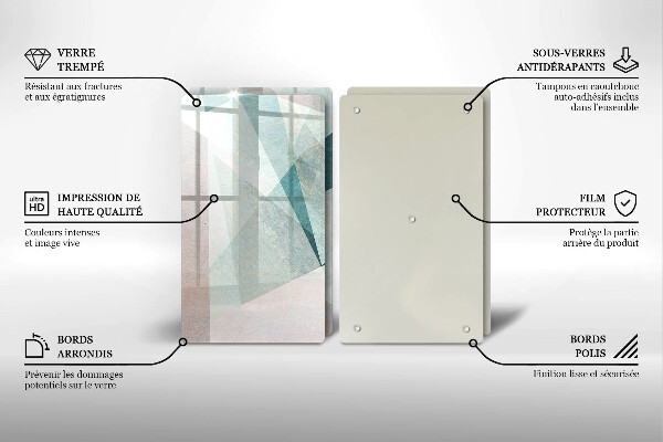 Osłona ściany przy kuchence gazowej Ostra abstrakcja