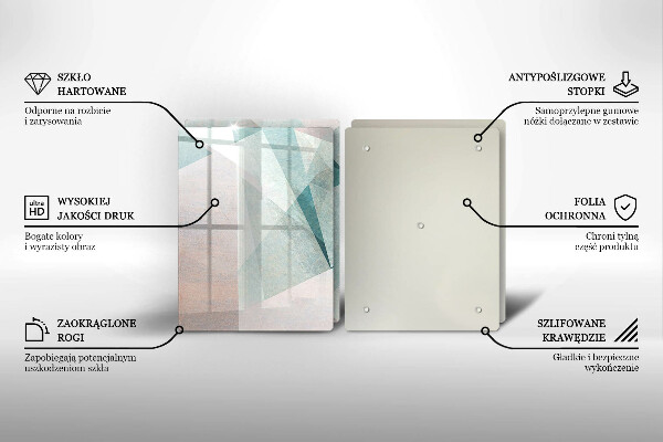 Osłona ściany przy kuchence gazowej Ostra abstrakcja