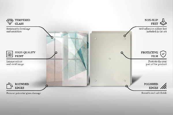 Osłona ściany przy kuchence gazowej Ostra abstrakcja