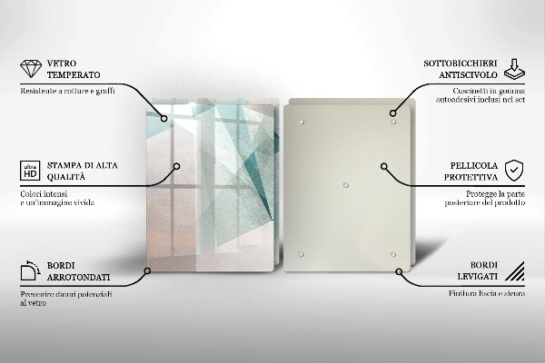 Osłona ściany przy kuchence gazowej Ostra abstrakcja