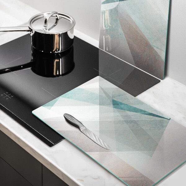 Osłona ściany przy kuchence gazowej Ostra abstrakcja