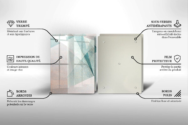 Osłona ściany przy kuchence gazowej Ostra abstrakcja