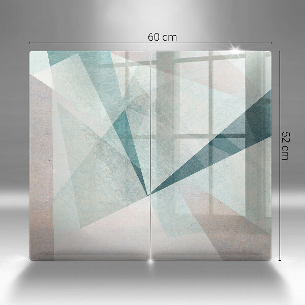 Osłona ściany przy kuchence gazowej Ostra abstrakcja