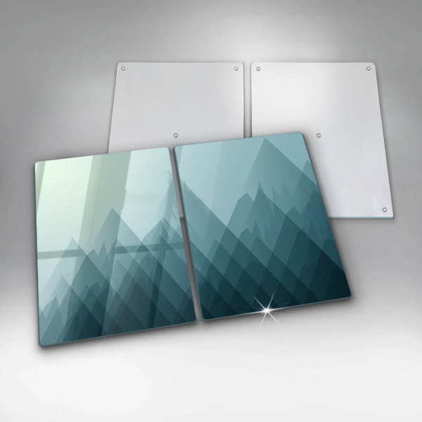 Osłona ściany przy kuchence gazowej Abstrakcyjne góry