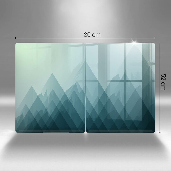 Osłona ściany przy kuchence gazowej Abstrakcyjne góry