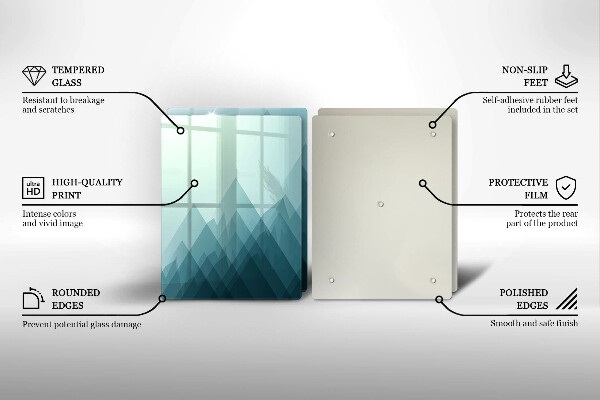 Osłona ściany przy kuchence gazowej Abstrakcyjne góry