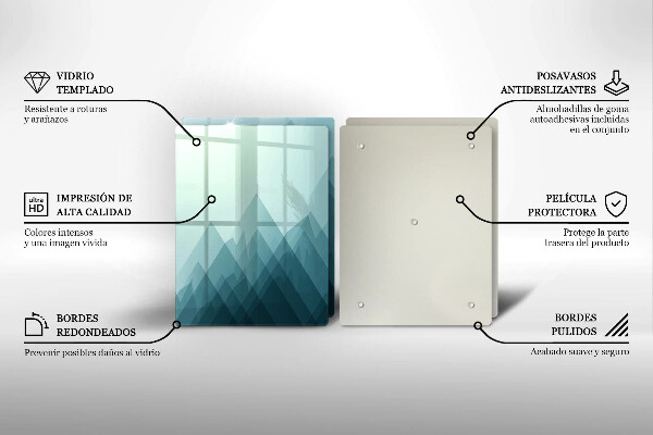 Osłona ściany przy kuchence gazowej Abstrakcyjne góry