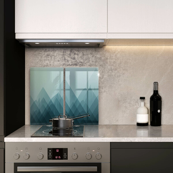 Osłona ściany przy kuchence gazowej Abstrakcyjne góry