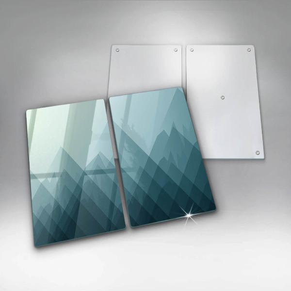 Osłona ściany przy kuchence gazowej Abstrakcyjne góry