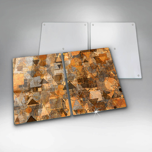 Osłona ściany przy kuchence gazowej Wzór figury geometryczne