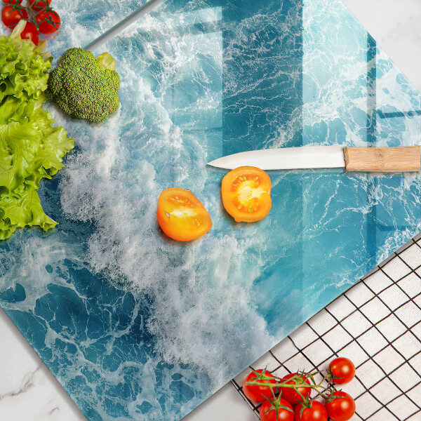 Osłona ściany przy kuchence gazowej Woda morskie fale