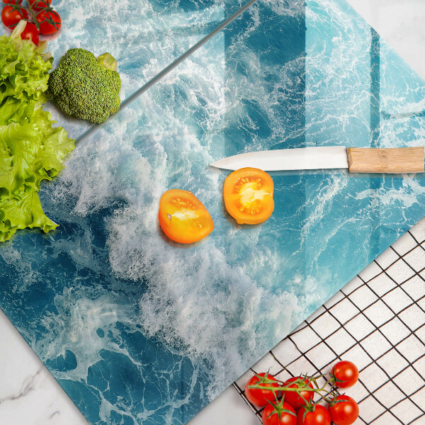 Osłona ściany przy kuchence gazowej Woda morskie fale