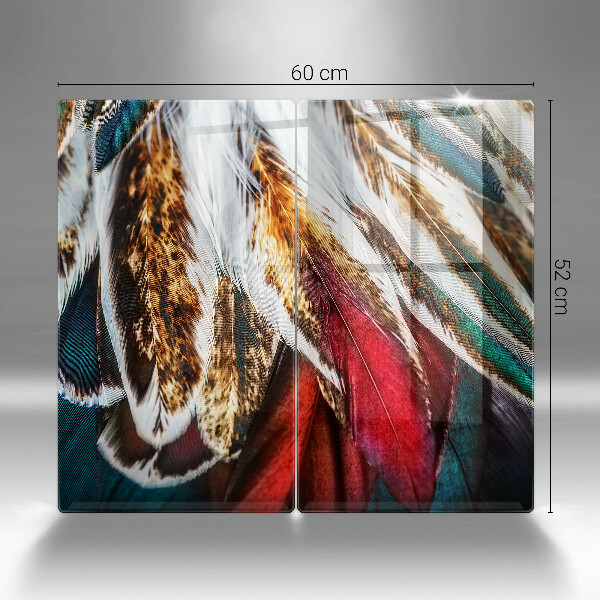 Osłona ściany przy kuchence gazowej Boho pióra ptaka