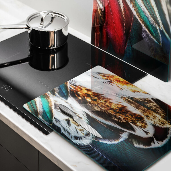 Osłona ściany przy kuchence gazowej Boho pióra ptaka