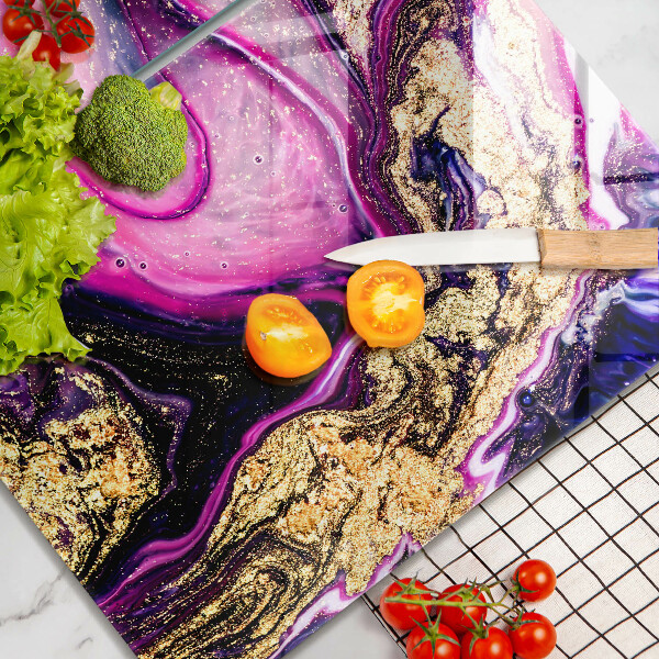 Panel ochronny do kuchni Abstrakcja design złoto