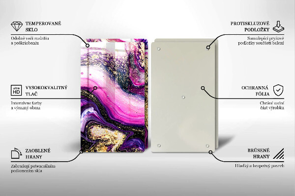 Panel ochronny do kuchni Abstrakcja design złoto