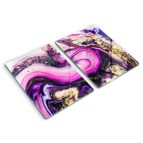 Panel ochronny do kuchni Abstrakcja design złoto