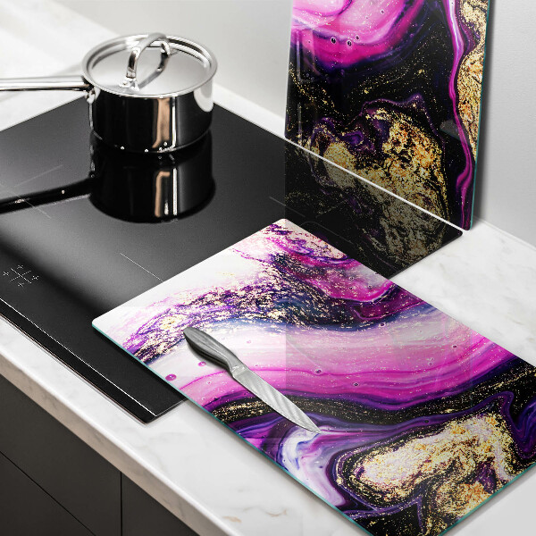 Panel ochronny do kuchni Abstrakcja design złoto