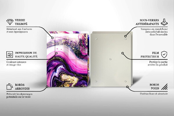 Panel ochronny do kuchni Abstrakcja design złoto