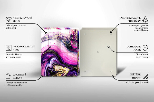 Panel ochronny do kuchni Abstrakcja design złoto