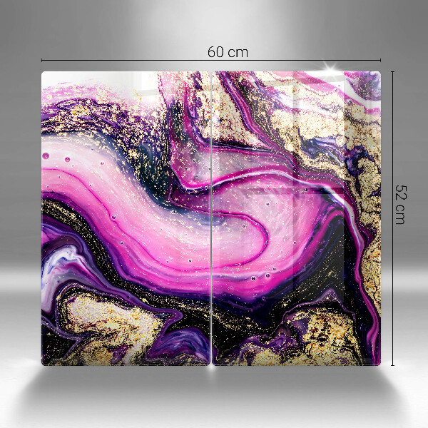 Panel ochronny do kuchni Abstrakcja design złoto