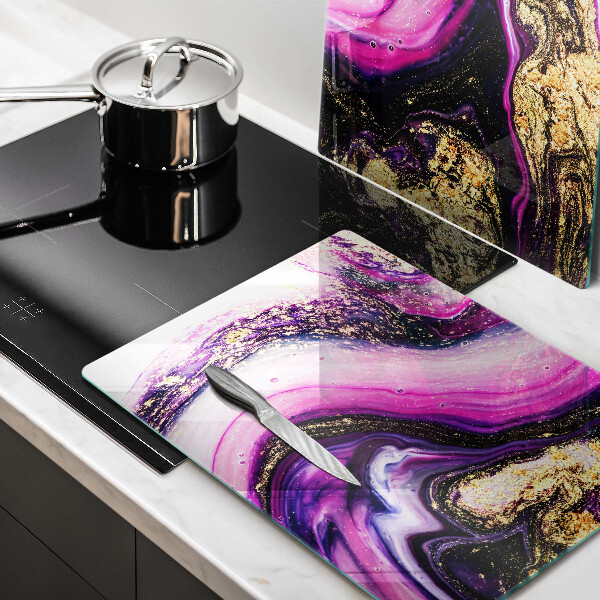 Panel ochronny do kuchni Abstrakcja design złoto