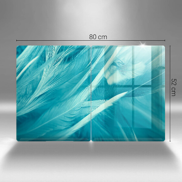 Ochrona na ścianę w kuchni Delikatne piórka