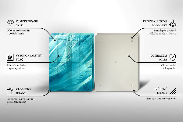 Ochrona na ścianę w kuchni Delikatne piórka