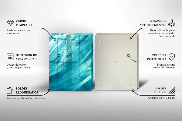 Ochrona na ścianę w kuchni Delikatne piórka