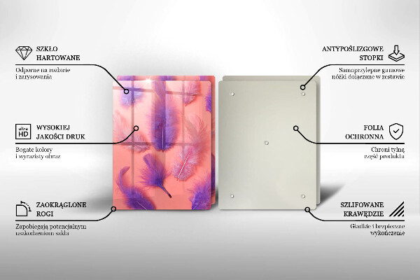Osłona ściany przy kuchence gazowej Puchate piórka