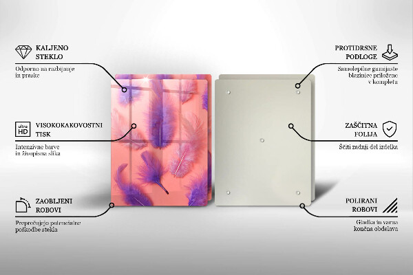 Osłona ściany przy kuchence gazowej Puchate piórka