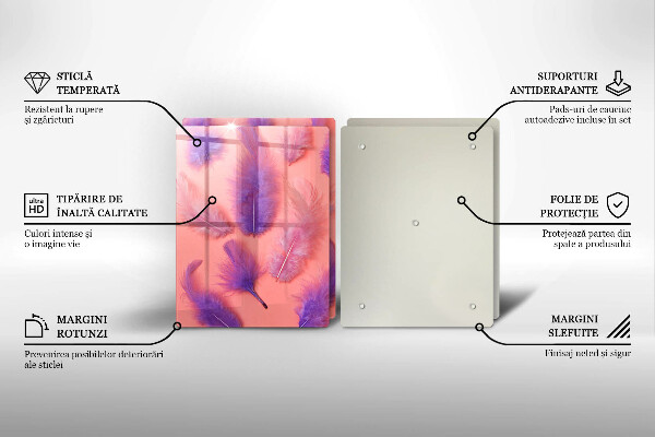Osłona ściany przy kuchence gazowej Puchate piórka