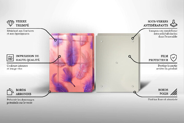 Osłona ściany przy kuchence gazowej Puchate piórka