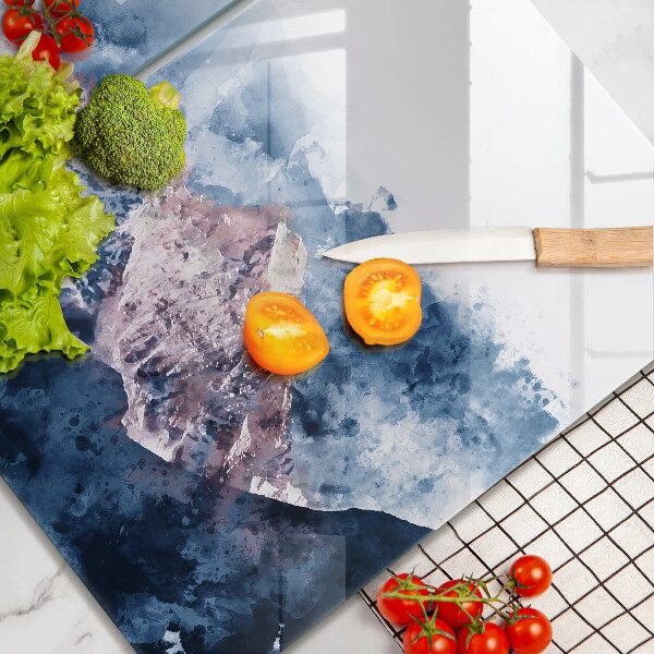 Osłona ściany przy kuchence gazowej Abstrakcja malowane góry