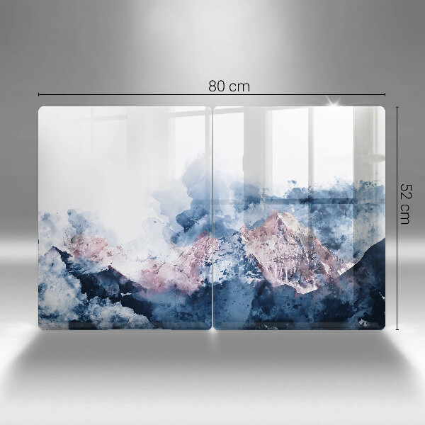 Osłona ściany przy kuchence gazowej Abstrakcja malowane góry