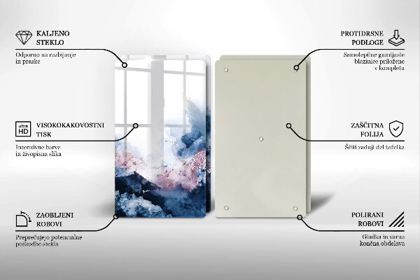 Osłona ściany przy kuchence gazowej Abstrakcja malowane góry